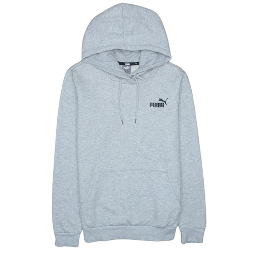 Puma Men's Grey Pullover Hoodie XS Classic Logo Cotton Blend