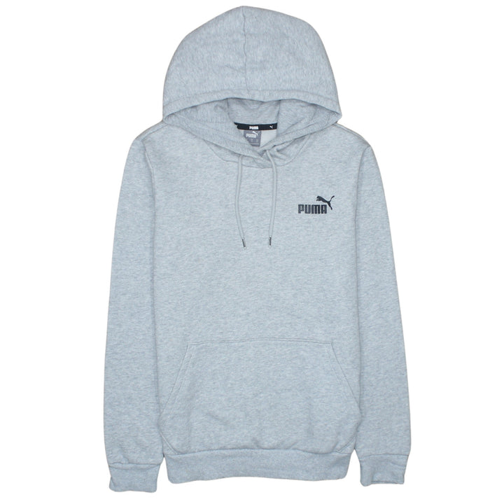 Puma Men's Grey Pullover Hoodie XS Classic Logo Cotton Blend