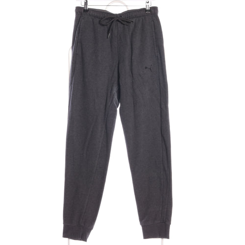 Puma Men’s Grey Regular Fit Sweatpants Tapered Casual Trousers M