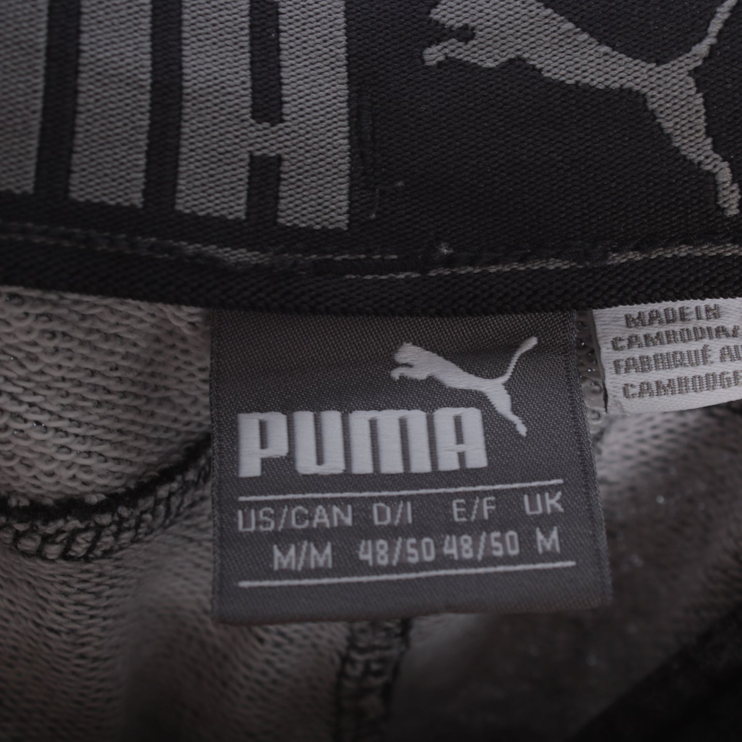 Puma Men’s Grey Regular Fit Sweatpants Tapered Casual Trousers M