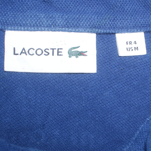 Lacoste Men’s Blue Long Sleeve Cotton Polo Shirt Size M
