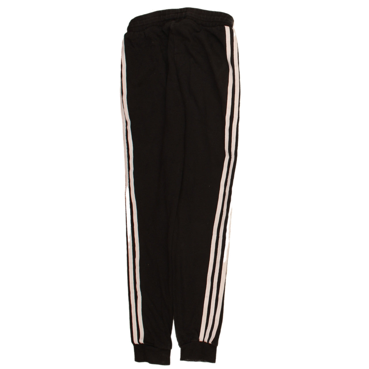 Adidas Girls Black Jogger Sweatpants 11-12 Years Elastic Waist Striped