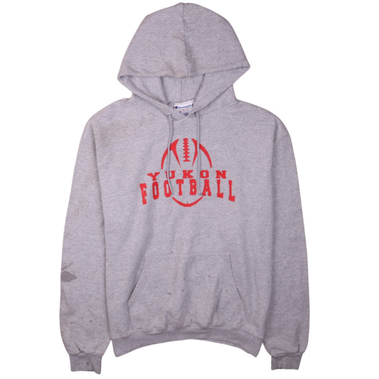 Champion Men’s Grey Yukon Football Pullover Hoodie Size L