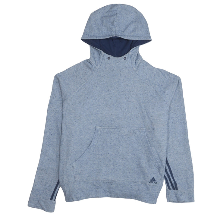 Adidas Women Blue XL Pullover Hoodie with Kangaroo Pocket