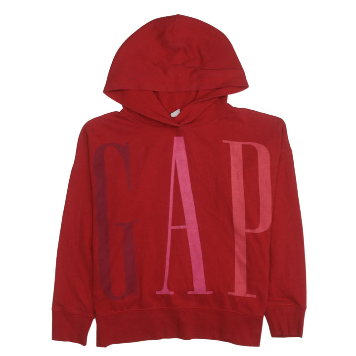 GAP Womens Red Pullover Hoodie Small Cotton Blend Casual Wear