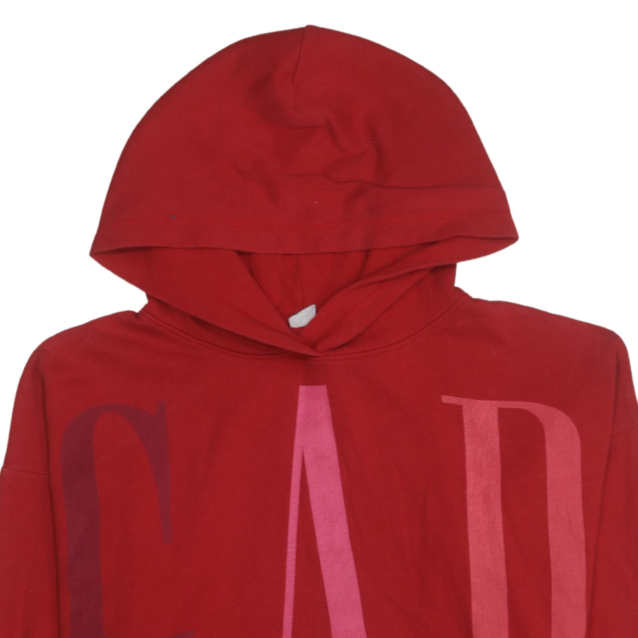GAP Womens Red Pullover Hoodie Small Cotton Blend Casual Wear