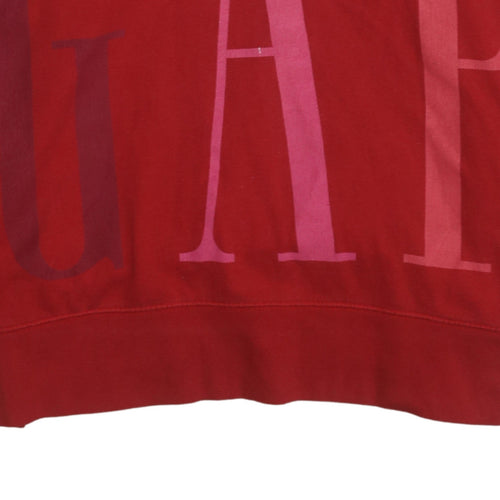 GAP Womens Red Pullover Hoodie Small Cotton Blend Casual Wear