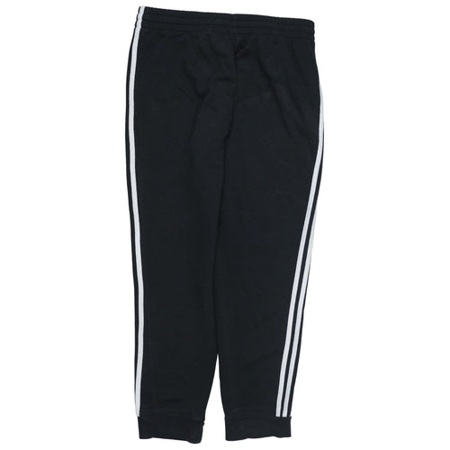 Adidas Men Black L Sweatpants Joggers with Logo & Stripes