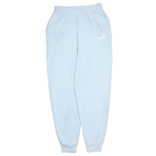 Puma Women Blue Fleece Sweatpants M Regular Fit Casual Sports