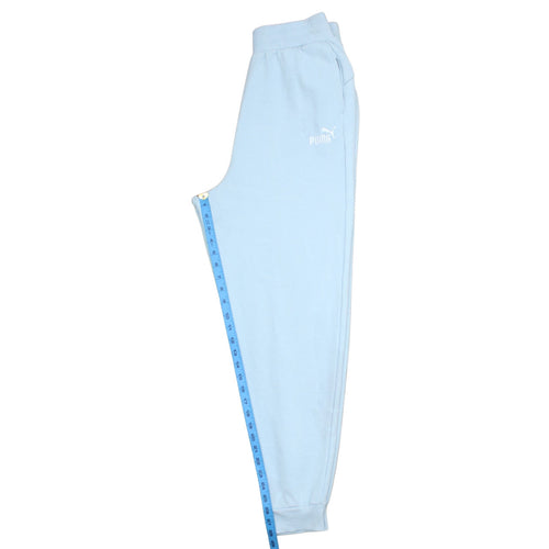 Puma Women Blue Fleece Sweatpants M Regular Fit Casual Sports