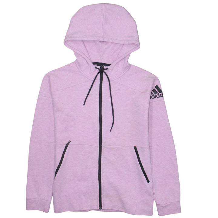 Adidas Women’s Pink Full Zip Hoodie XS Hooded Sweatshirt