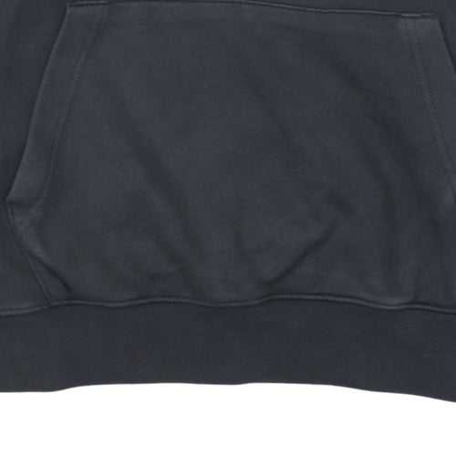 Nike Men Black Pullover Hoodie S Logo Fleece Sweatshirt