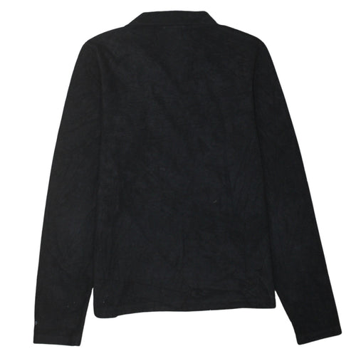 The North Face Womens Black Fleece 1/4 Zip Pullover Sweatshirt S