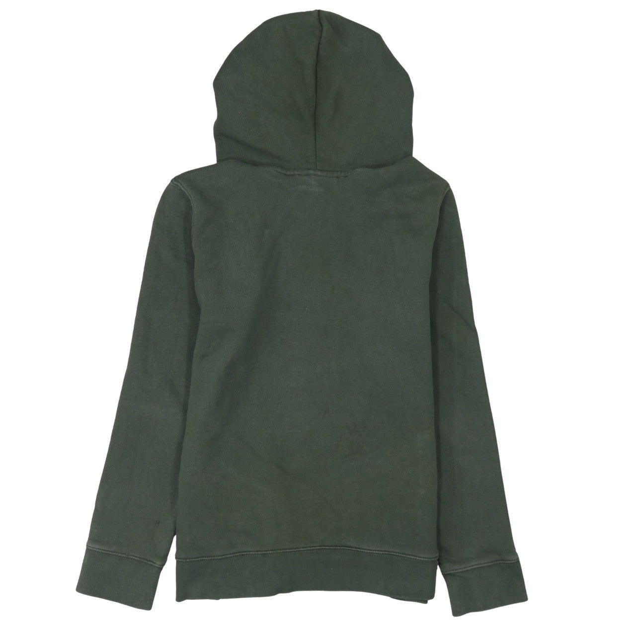 Adidas Womens Green Hooded Pullover Hoodie Size 10 Small Logo Print