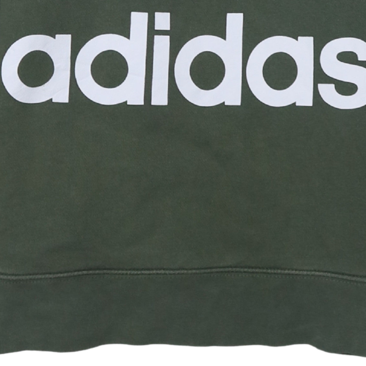 Adidas Womens Green Hooded Pullover Hoodie Size 10 Small Logo Print