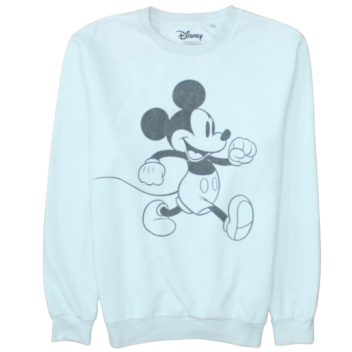 Disney Women White Mickey Mouse Pullover Sweatshirt Size M