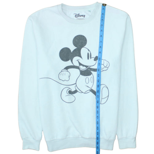 Disney Women White Mickey Mouse Pullover Sweatshirt Size M