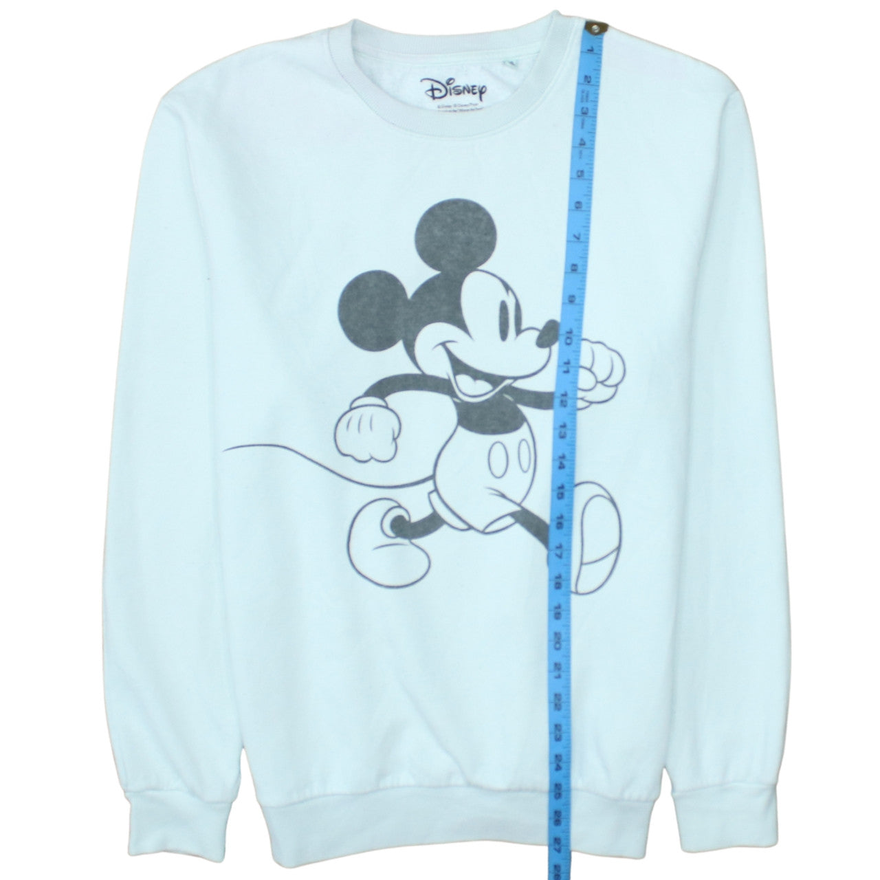 Disney Women White Mickey Mouse Pullover Sweatshirt Size M