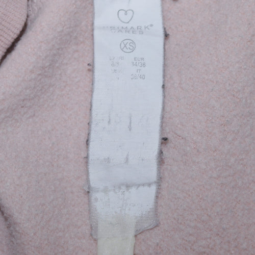 Primark Women Beige Minnie Mouse Pullover Sweatshirt XS Disney Graphic