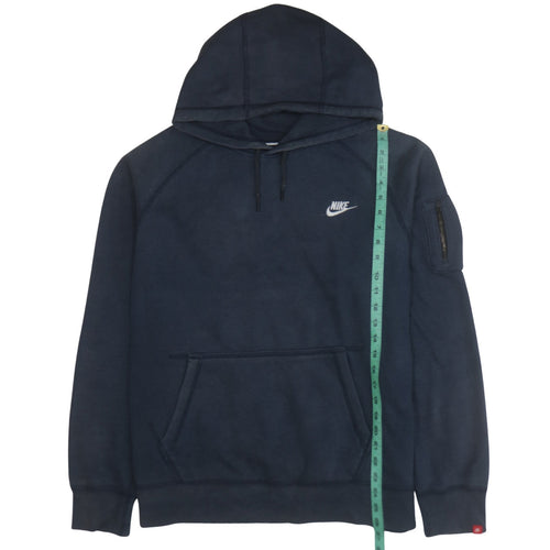 Nike Men’s Blue Pullover Hoodie XL Regular Fit Fleece Sweatshirt