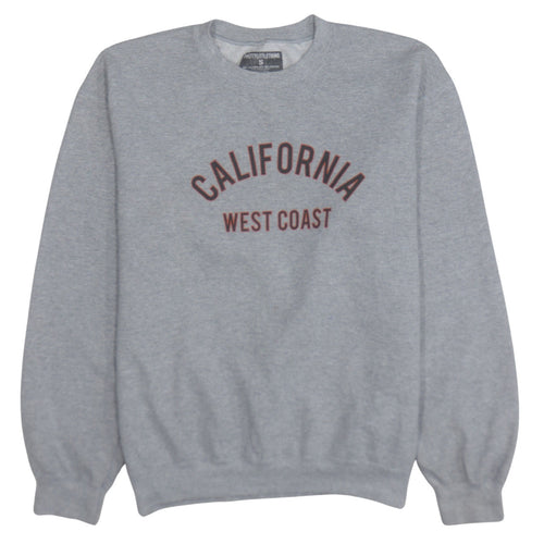 PrettyLittleThing Womens Grey Small California West Coast Sweatshirt