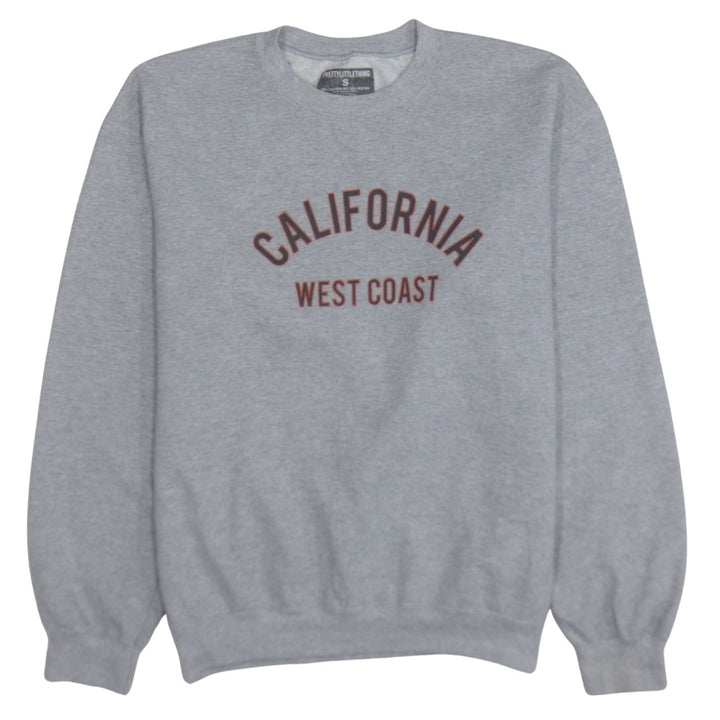 PrettyLittleThing Womens Grey Small California West Coast Sweatshirt