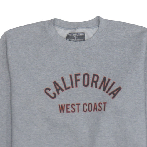 PrettyLittleThing Womens Grey Small California West Coast Sweatshirt