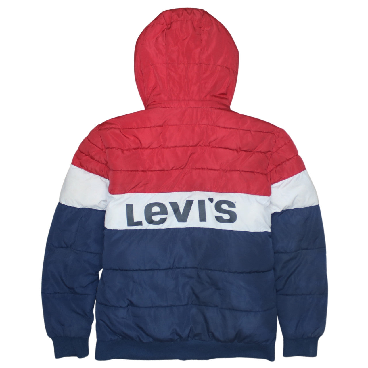 Levi’s Boys Multicoloured Hooded Puffer Jacket Size 14 Years Winter Coat