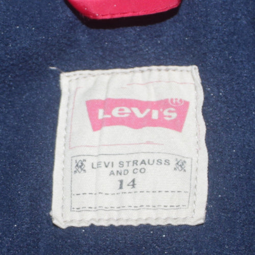 Levi’s Boys Multicoloured Hooded Puffer Jacket Size 14 Years Winter Coat
