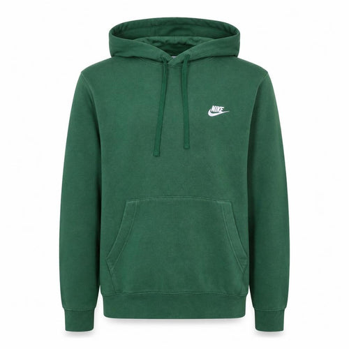 Nike Men's Green Pullover Hoodie Small Logo Sports Sweatshirt