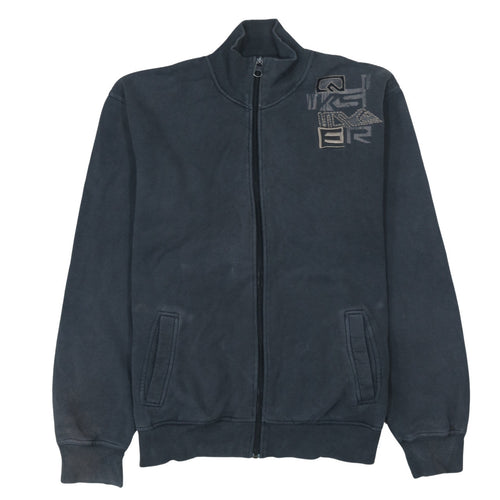 Quiksilver Men's Black 2XL Track Jacket Full Zip Cotton Fleece