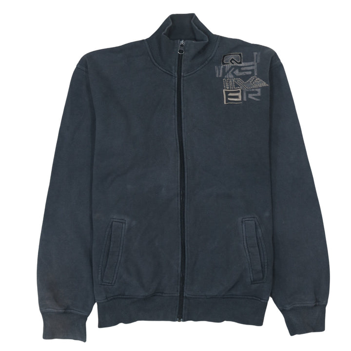 Quiksilver Men's Black 2XL Track Jacket Full Zip Cotton Fleece