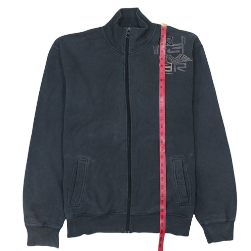 Quiksilver Men's Black 2XL Track Jacket Full Zip Cotton Fleece