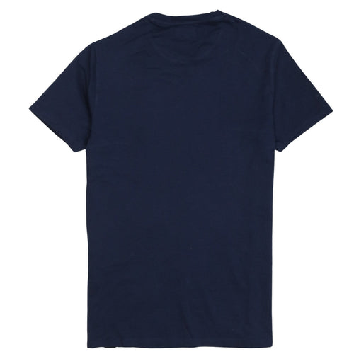 Armani Jeans Men's Navy Blue Small Crew Neck Cotton T-Shirt