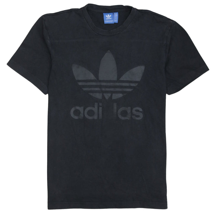Adidas Men's Black Trefoil Logo Crew Neck Short Sleeve T-Shirt Size L