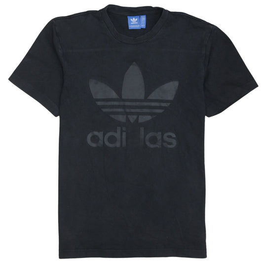Adidas Men's Black Trefoil Logo Crew Neck Short Sleeve T-Shirt Size L