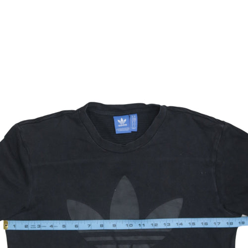Adidas Men's Black Trefoil Logo Crew Neck Short Sleeve T-Shirt Size L