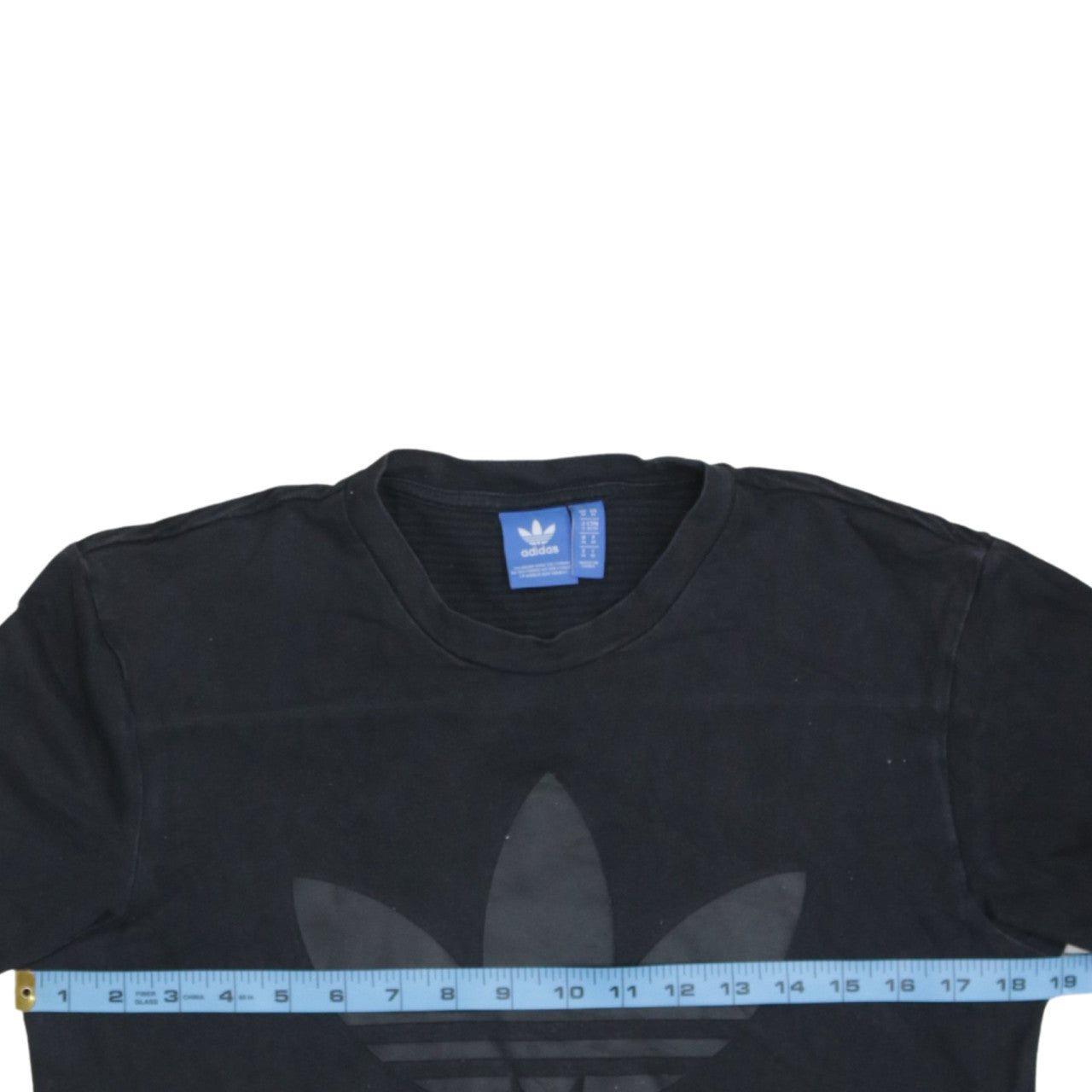 Adidas Men's Black Trefoil Logo Crew Neck Short Sleeve T-Shirt Size L