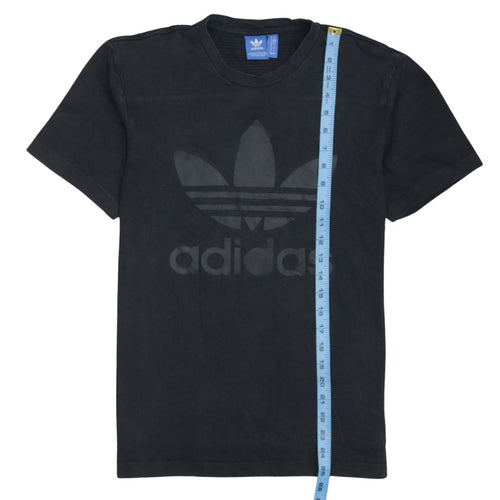 Adidas Men's Black Trefoil Logo Crew Neck Short Sleeve T-Shirt Size L