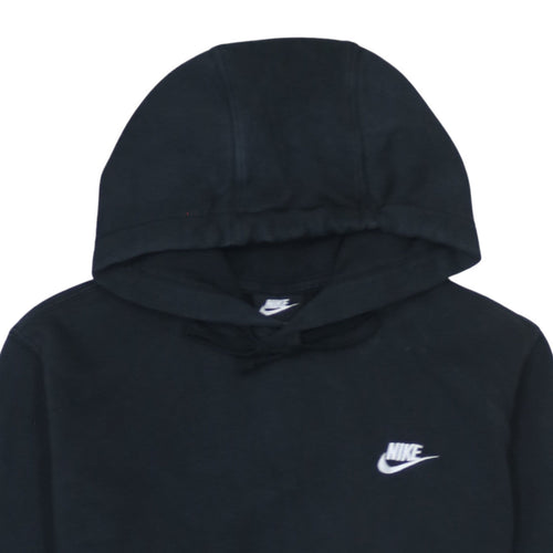 Nike Men's Black Small Pullover Hoodie with Logo