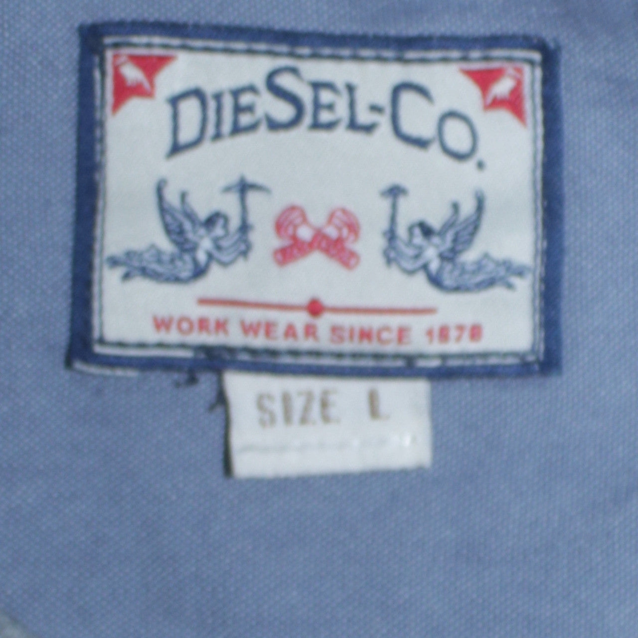 Diesel-Co. Men's Grey L Pullover Sweatshirt Crew Neck Fleece