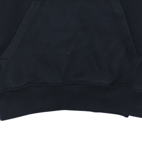 Champion Men’s Black Pullover Hoodie Small Embroidered Logo Fleece