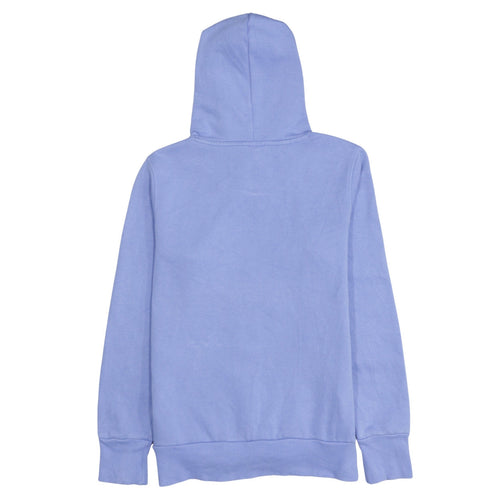 Puma Womens Blue Pullover Hoodie Size 12 Cotton Blend Logo Sweatshirt