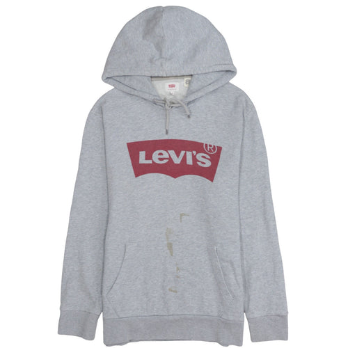 Levi's Men's Grey Logo Pullover Hoodie M Regular Fit