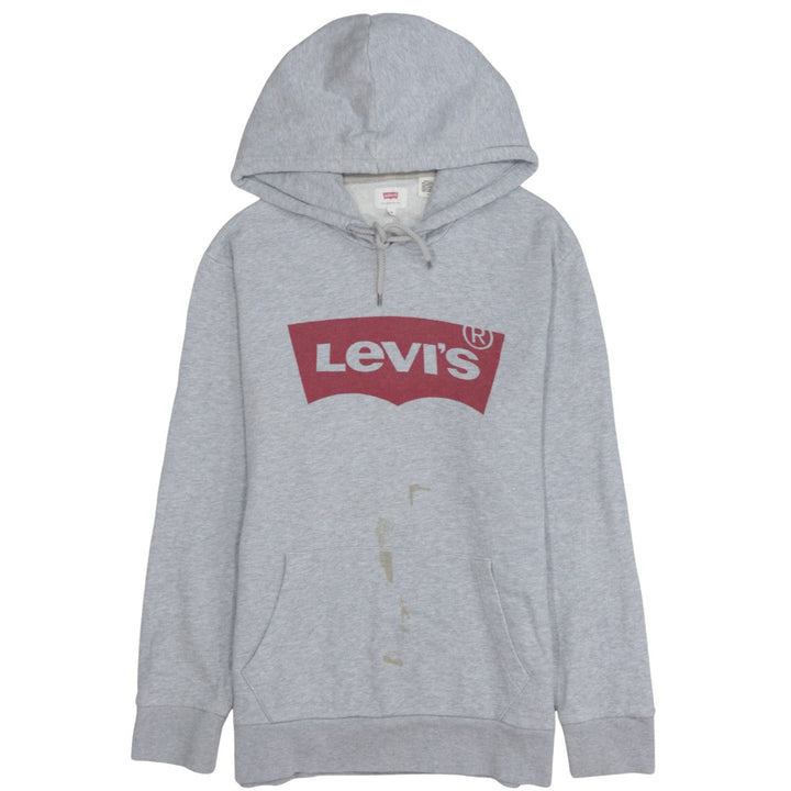 Levi's Men's Grey Logo Pullover Hoodie M Regular Fit