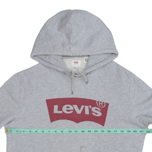 Levi's Men's Grey Logo Pullover Hoodie M Regular Fit