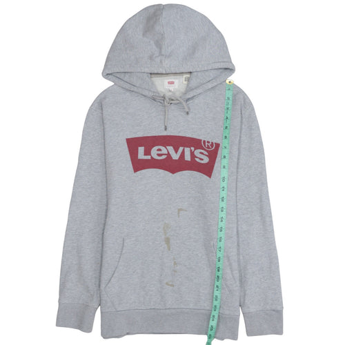 Levi's Men's Grey Logo Pullover Hoodie M Regular Fit
