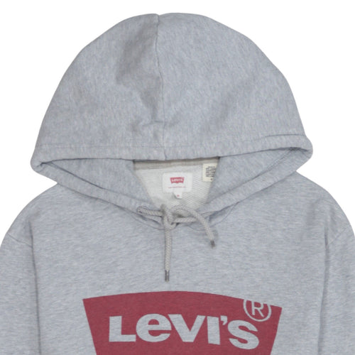 Levi's Men's Grey Logo Pullover Hoodie M Regular Fit