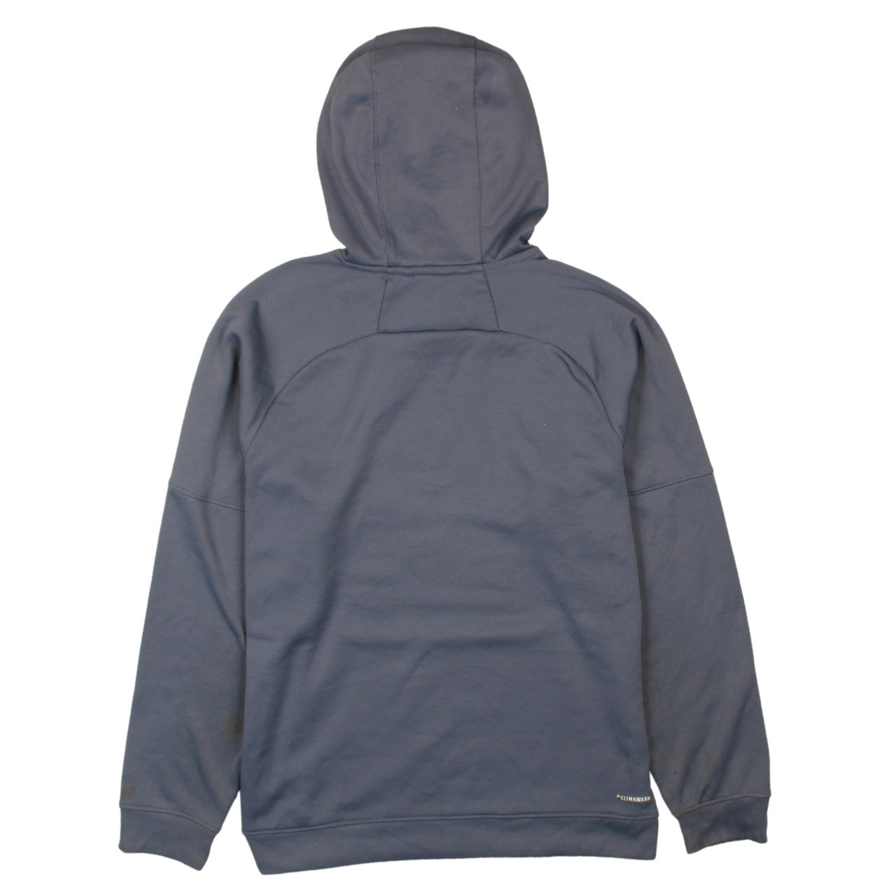 Adidas Men Blue Pullover Hoodie L Sports Logo Graphic