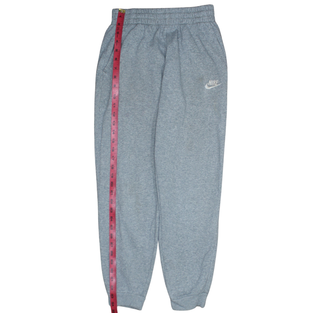 Nike Boys Grey Jogger Sweatpants L 147-158cm Elastic Waist Pockets